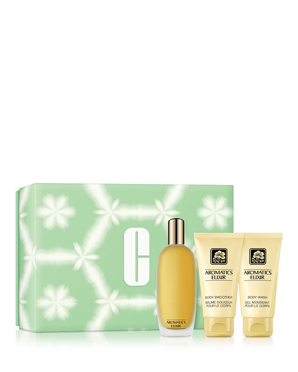 Aromatics Elixir Riches Fragrance Set, An exclusive fragrance trio for head-to-toe intrigue. A $196.00 value.