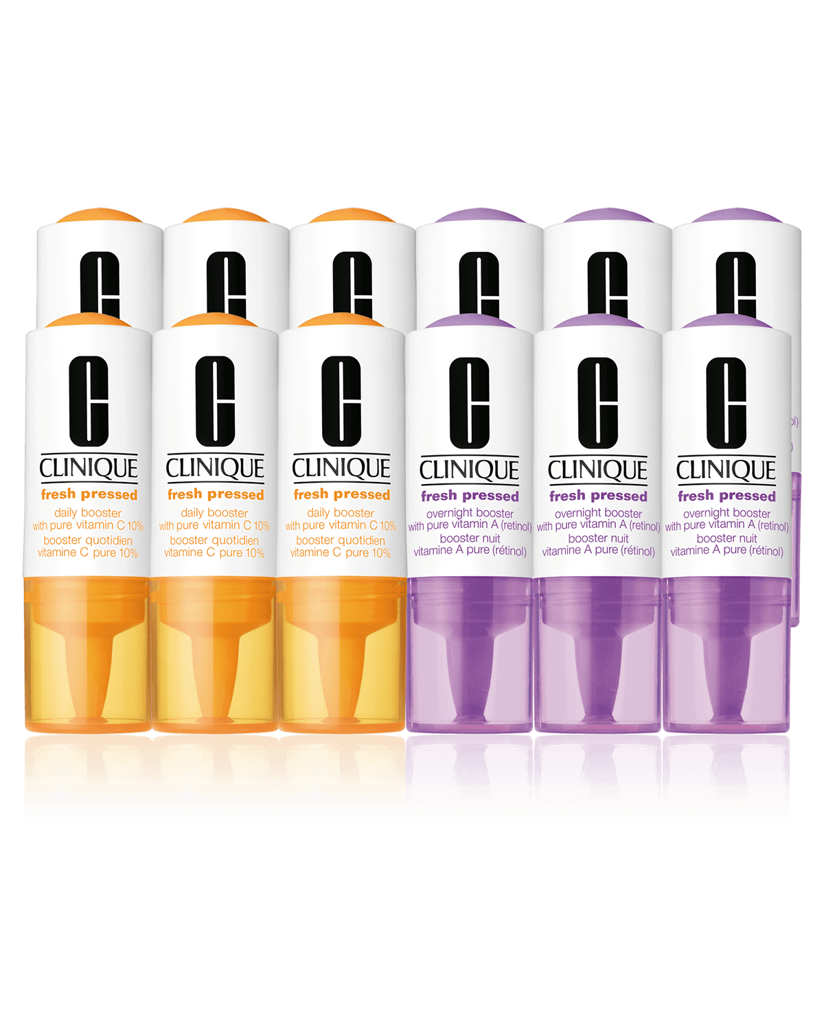 Clinique Fresh Pressed Clinical™ Daily + Overnight Boosters with Pure Vitamins C 10% + A (Retinol)