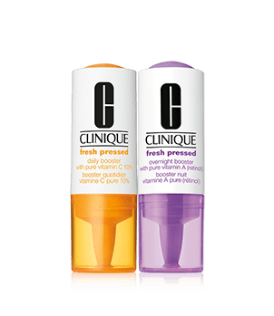 Clinique Fresh Pressed Clinical™ Daily + Overnight Boosters with Pure Vitamins C 10% + A (Retinol)