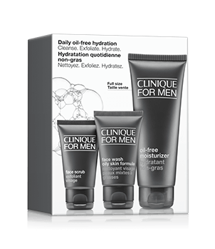 Daily Oil-Free Hydration Set: Cleanse. Exfoliate. Hydrate