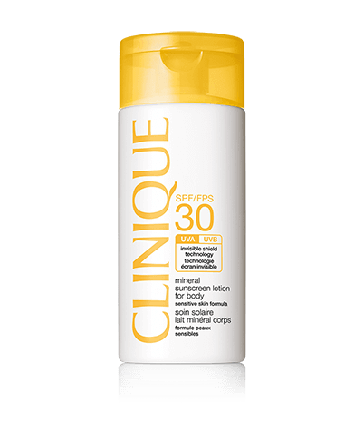 Lotion minérale pour le corps avec écran solaire FPS 30