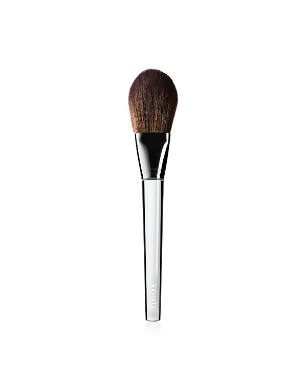 Powder Brush, Large, plush, allover face brush dusts on loose or pressed powder for smooth, even application. Antibacterial technology.