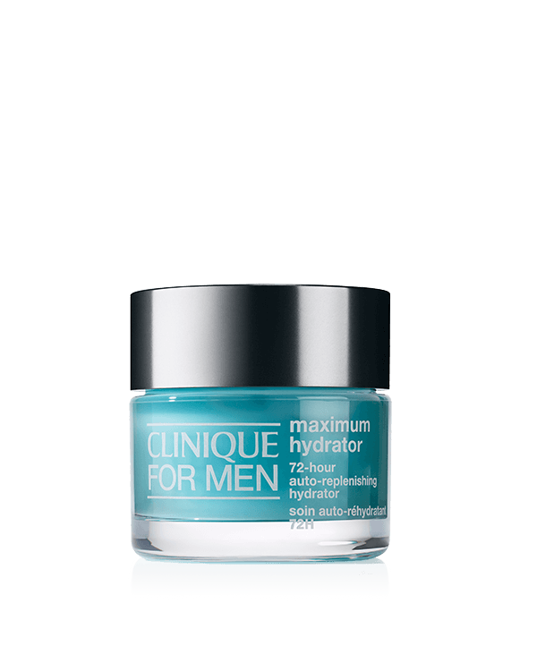 Clinique For Men™ Maximum Hydrator 72-Hour Auto-Replenishing Hydrator, Refreshing, oil-free gel-cream moisturizer delivers an instant moisture boost and hydrates for 72 hours.
