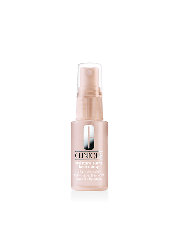 Moisture Surge™ spray visage désaltérant peaux déshydratées, vaporisez-vous à tout instant d'un surplus rafraîchissant d’hydratation sans huile.