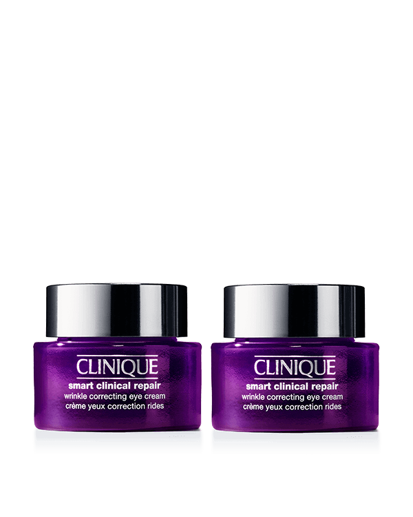 Clinique Smart Clinical Repair™ Wrinkle Correcting Eye Cream Duo, Helps strengthen your dermal support structure for smoother, younger-looking skin.