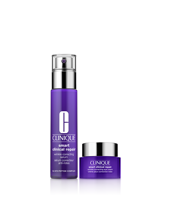 Exclusive Anti-Aging Duo: Smart Serum + Eye Cream, SMART DEAL. Save 50% on our peptide-powered, wrinkle-fighting duo.