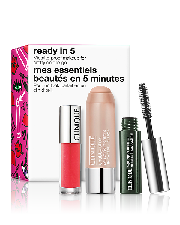 Ready In 5: Makeup Set, Mistake-proof makeup for pretty on-the-go.