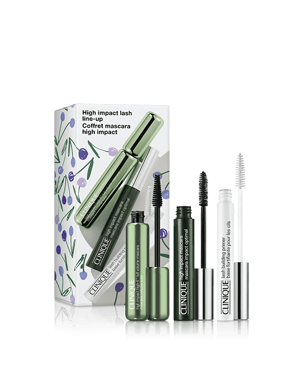 High Impact Lash Line-Up, Three Clinique favorites for loud lash volume. A $104.00 value.
