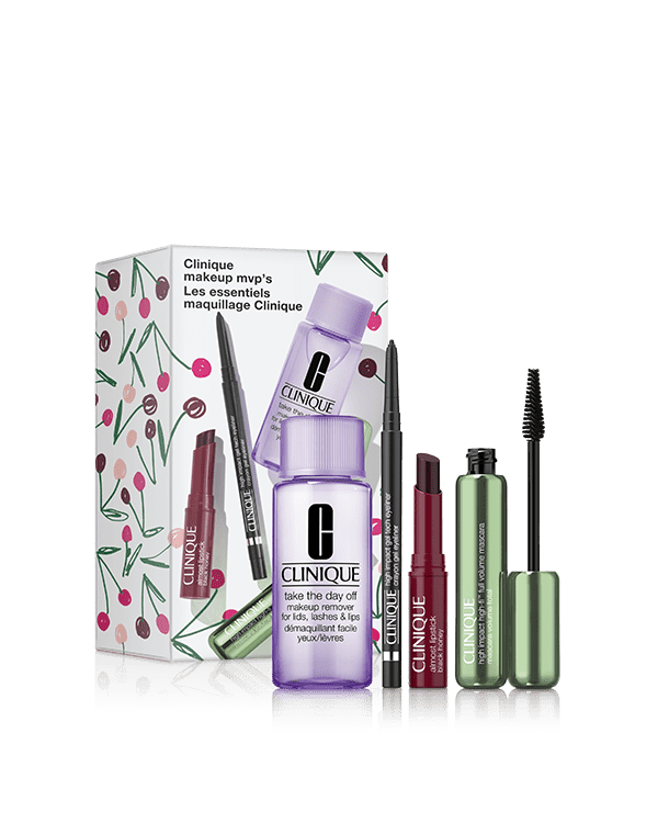 Clinique Makeup MVPs, Effortless staples for eyes and lips, plus a fan-favorite makeup remover. A $121 value.&lt;br&gt;*This value set is excluded from additional discounts.
