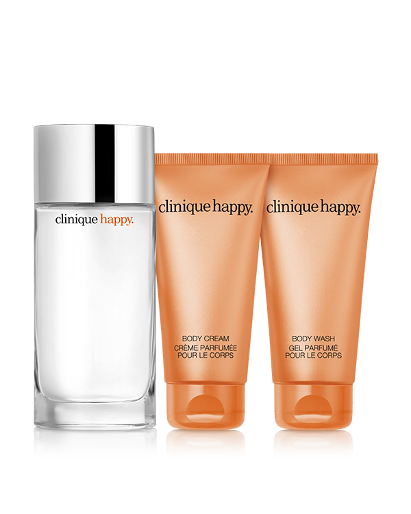 Whole Lotta Happy Perfume &amp; Body Gift Set, A vibrant collection of Clinique Happy™ fragrance and body care. A $188 value.