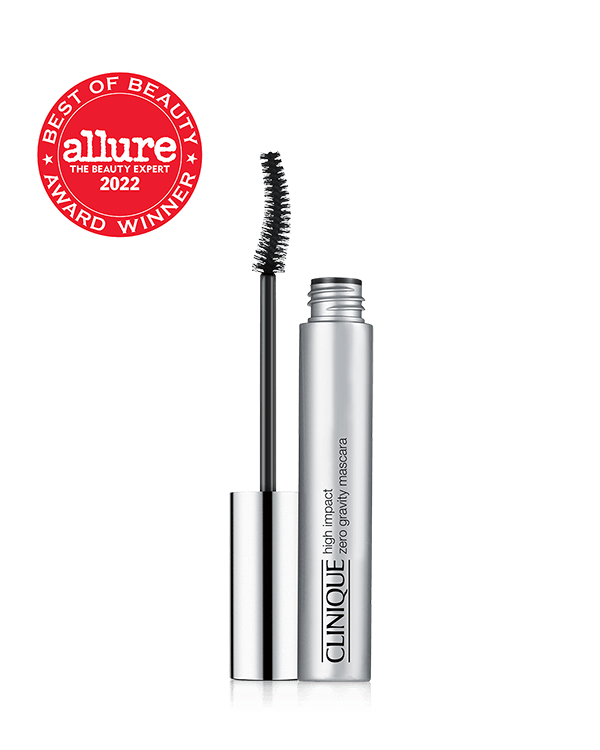 High Impact Zero Gravity™ Mascara, A tubing mascara that instantly lifts and curls lashes by 50%*—and keeps them lifted for 24 hours.