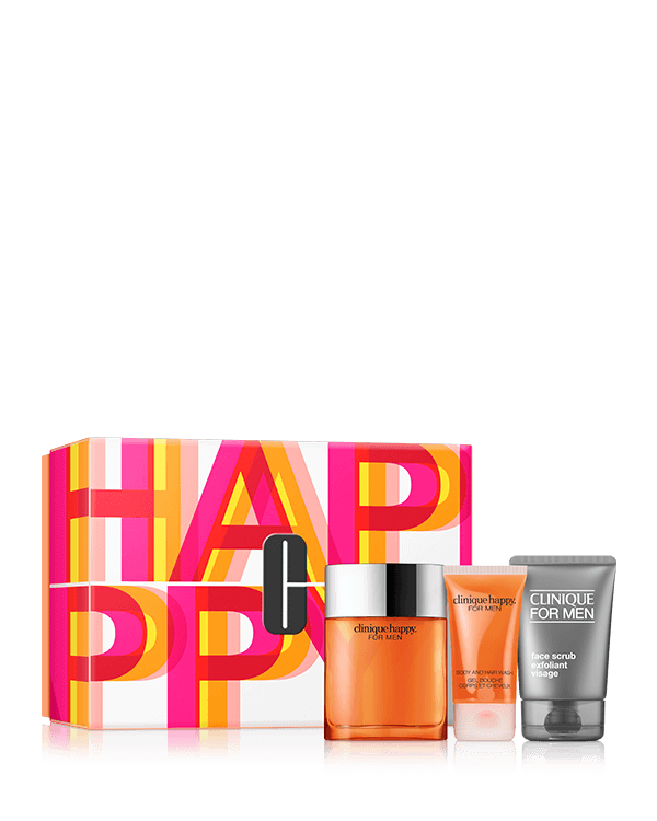 Happy For Him Men&#039;s Fragrance Set, A fresh fragrance and grooming set for men. A $153.00 value.