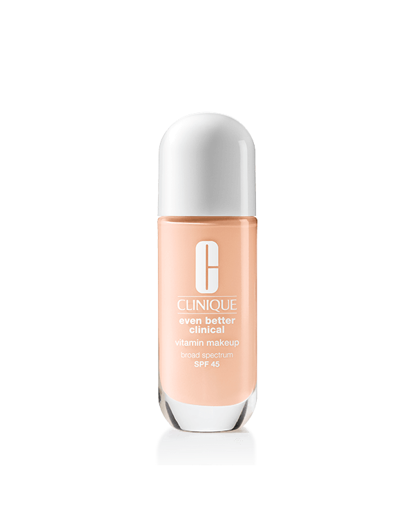 Even Better Clinical™ Vitamin Makeup Broad Spectrum SPF 45, Lightweight foundation with SPF 45 and a vitamin-rich formula for more vibrant, healthy-looking skin.