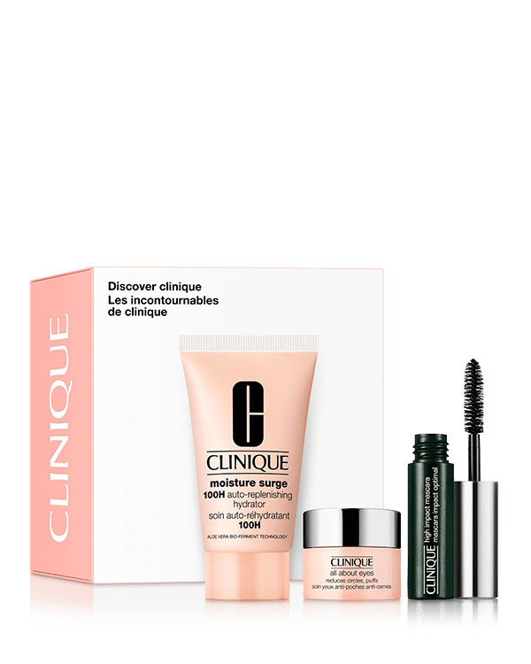 Discover Clinique, Three Clinique happy-skin essentials free of parabens, phthalates, and fragrance. $15.00 with any purchase. A $66.00 value. Limit one per order.