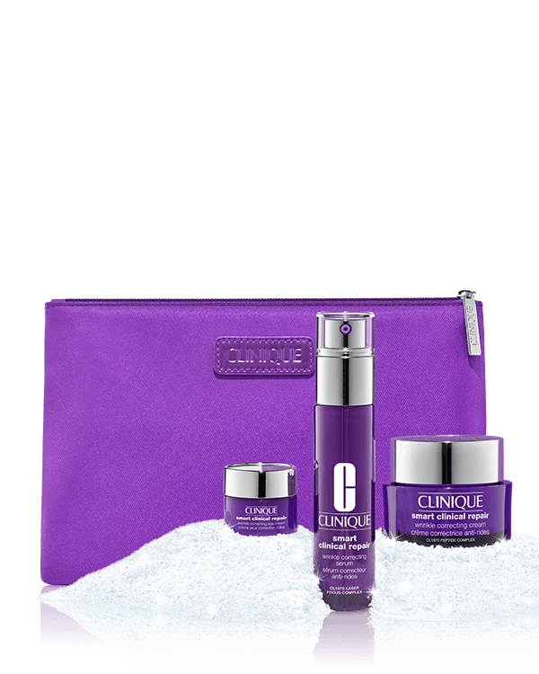 Smart &amp; Smooth Skincare Set, Our best-in-class formulas for results you can see. A $218.00 value.