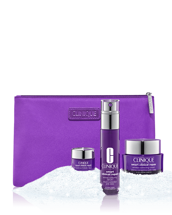 Ensemble de soins de la peau Smart & Smooth, nos meilleures formules pour des résultats visibles. Une valeur de 218,00 $.