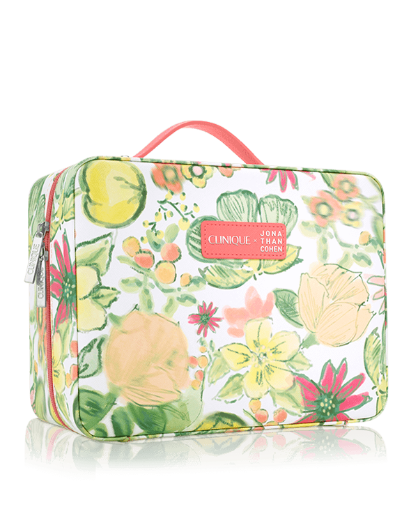 Clinique x Jonathan Cohen Train Case, Our exclusive new train case has room to spare for your full routine.