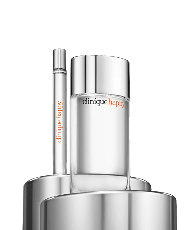 Happy Couple: Perfume Set, A duo featuring Clinique’s bestselling citrus-floral fragrance for happiness at home and on the go.