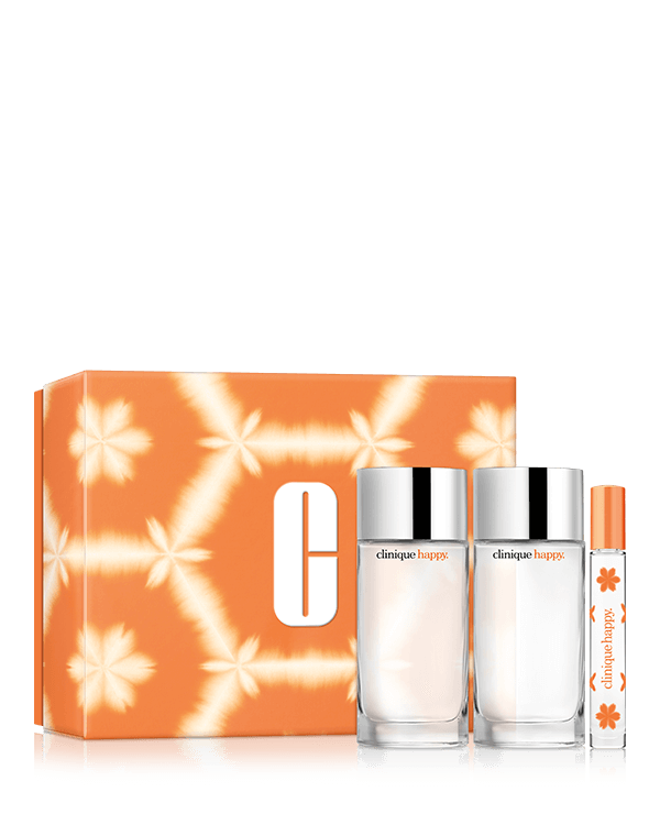 Whole Lotta Happy Fragrance Set, A delightful fragrance duo of our best-selling Clinique Happy™ fragrance, plus one for your purse. A $298.00 value.