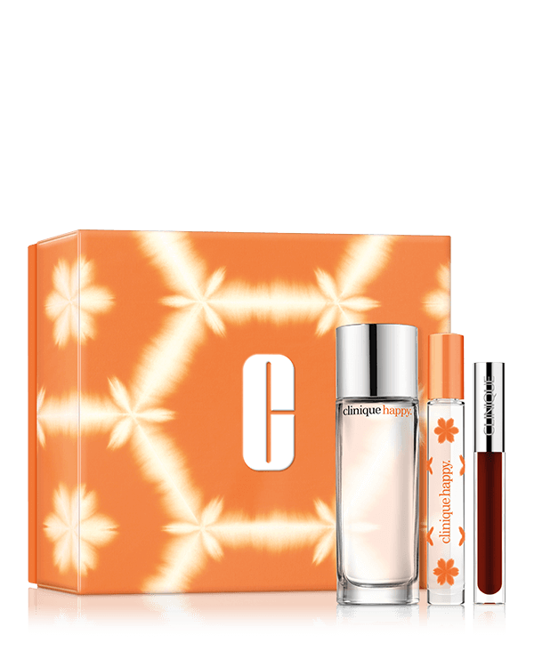Perfectly Happy Fragrance and Makeup Set, A trio of Perfume and Pop to brighten your day. A $172.00 value.