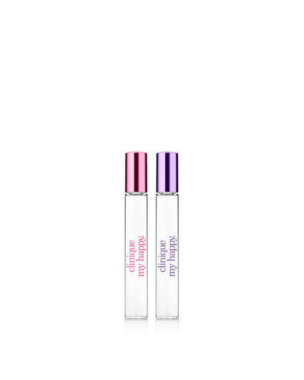 My Happy Favorites Fragrance Duo, A delightful rollerball duo. Two fragrances for happiness anytime. A $82 value.
