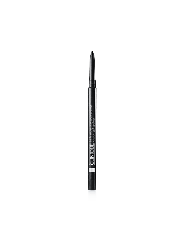 High Impact™ Gel Tech Eyeliner, Ultra-pigmented gel eyeliner glides on smoothly and stays put. 24hr wear on lids, 12hr wear on waterline.