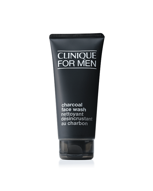 Clinique For Men™ Charcoal Face Wash, Detoxifying gel wash delivers a deep-pore clean.
