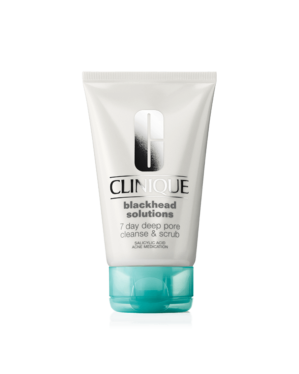 Blackhead Solutions nettoyant exfoliant anti-points noirs 7 jours, masque-démaquillant-exfoliant 7-en-3 qui réduit l’apparition des pores et des comédons visibles.