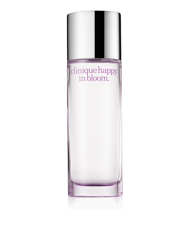 Clinique Happy in Bloom™ Eau de Parfum Spray, A bright floral scent with crisp top notes and a heart of muguet and freesia, mingled with amber and white wood.